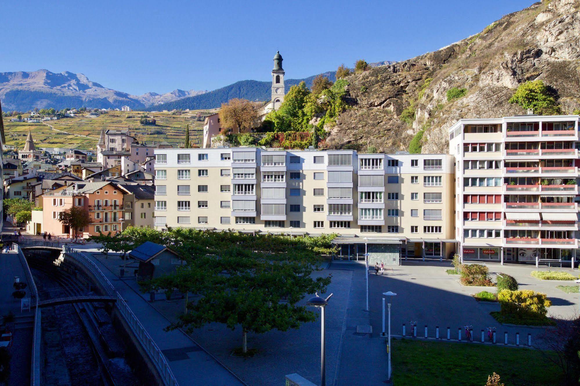 Hôtel du Rhône Sion Exterior foto